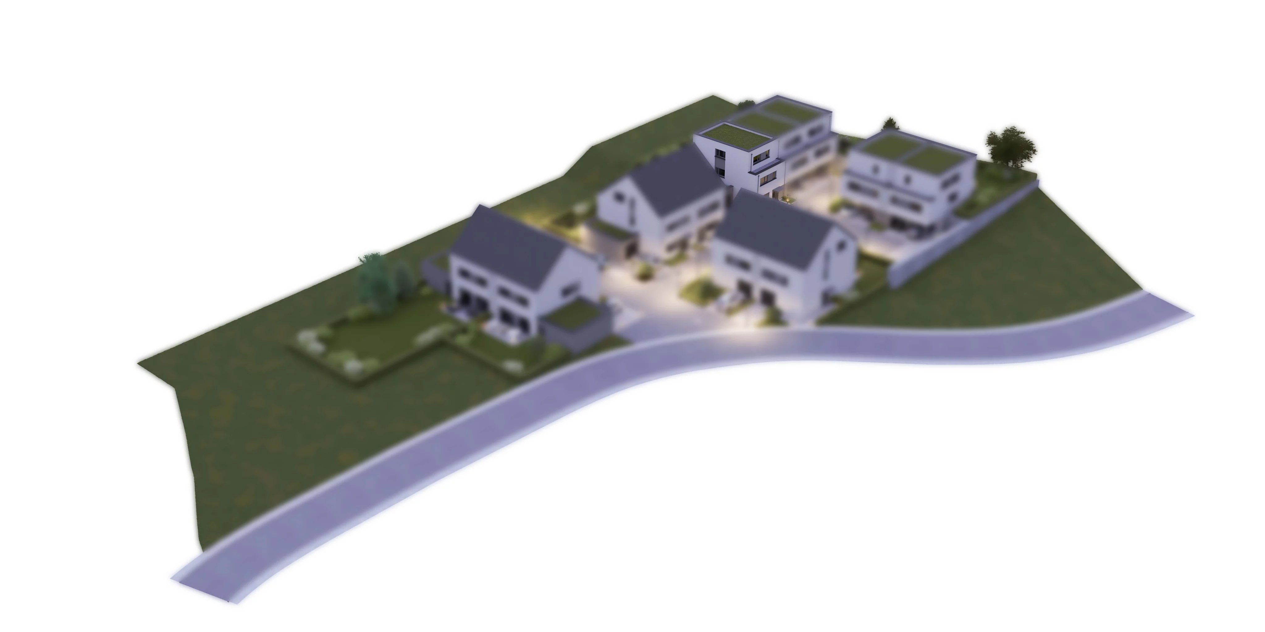MERTZIG - RUE DE L'ÉCOLE - DOPPELHAUS-HÄUSER - LOT 5